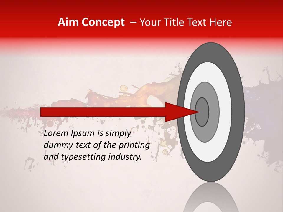 Artistic Effect Water PowerPoint Template