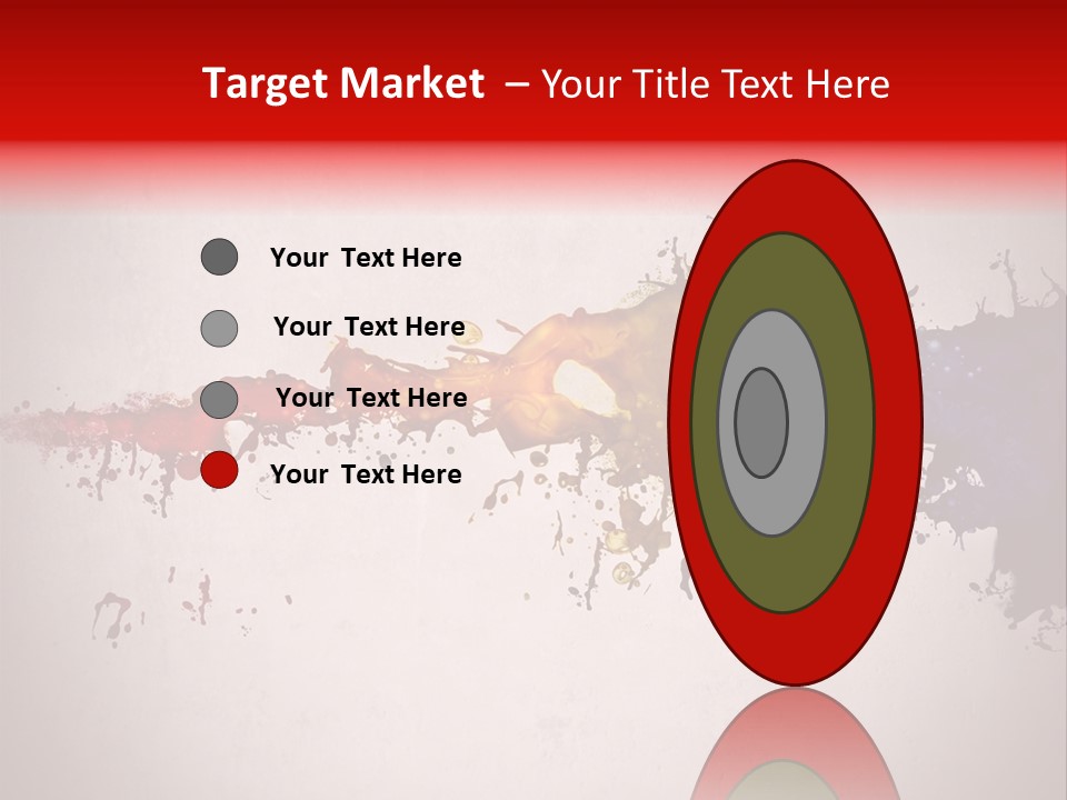 Artistic Effect Water PowerPoint Template