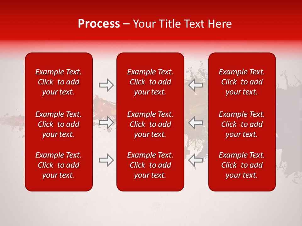 Artistic Effect Water PowerPoint Template