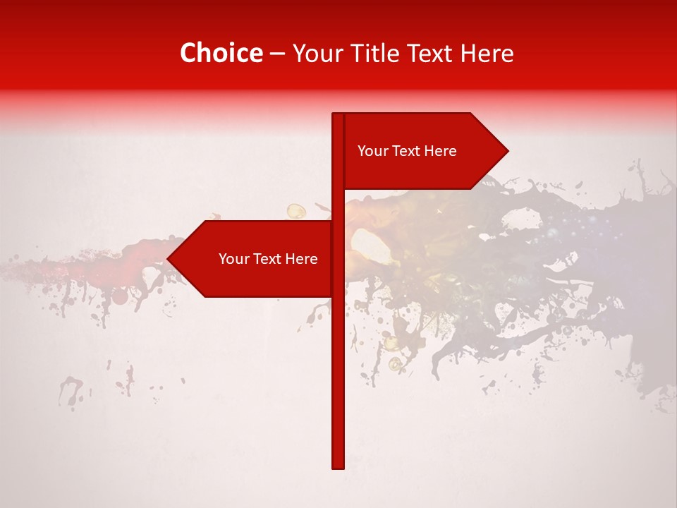 Artistic Effect Water PowerPoint Template