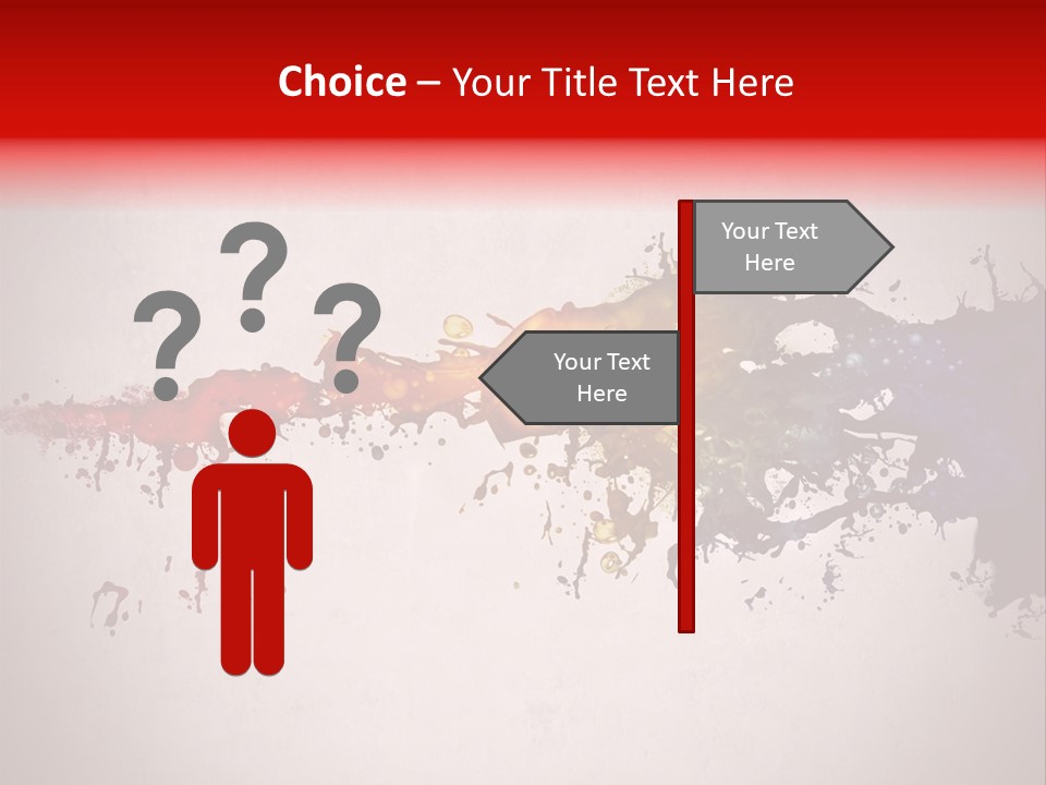 Artistic Effect Water PowerPoint Template