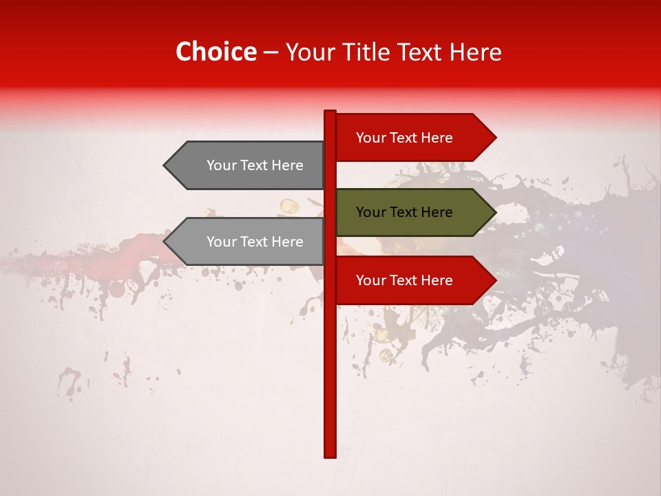 Artistic Effect Water PowerPoint Template