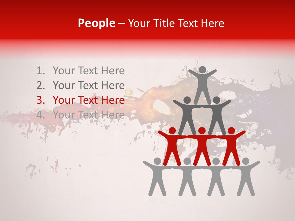 Artistic Effect Water PowerPoint Template