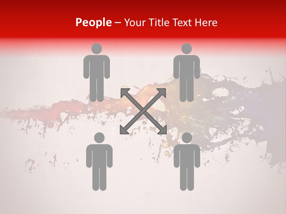 Artistic Effect Water PowerPoint Template