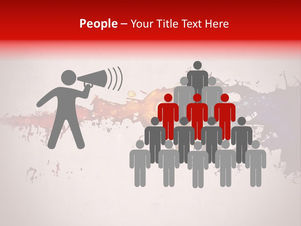 Artistic Effect Water PowerPoint Template