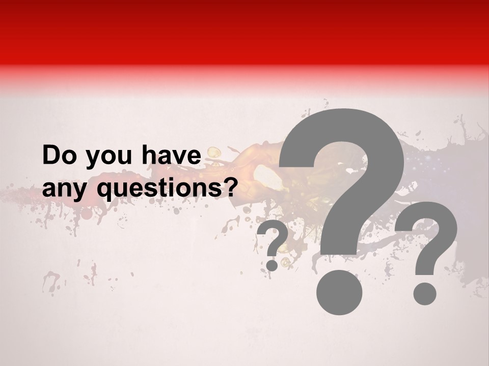 Artistic Effect Water PowerPoint Template