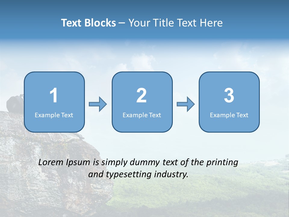 Adventure Sitting Backpack PowerPoint Template