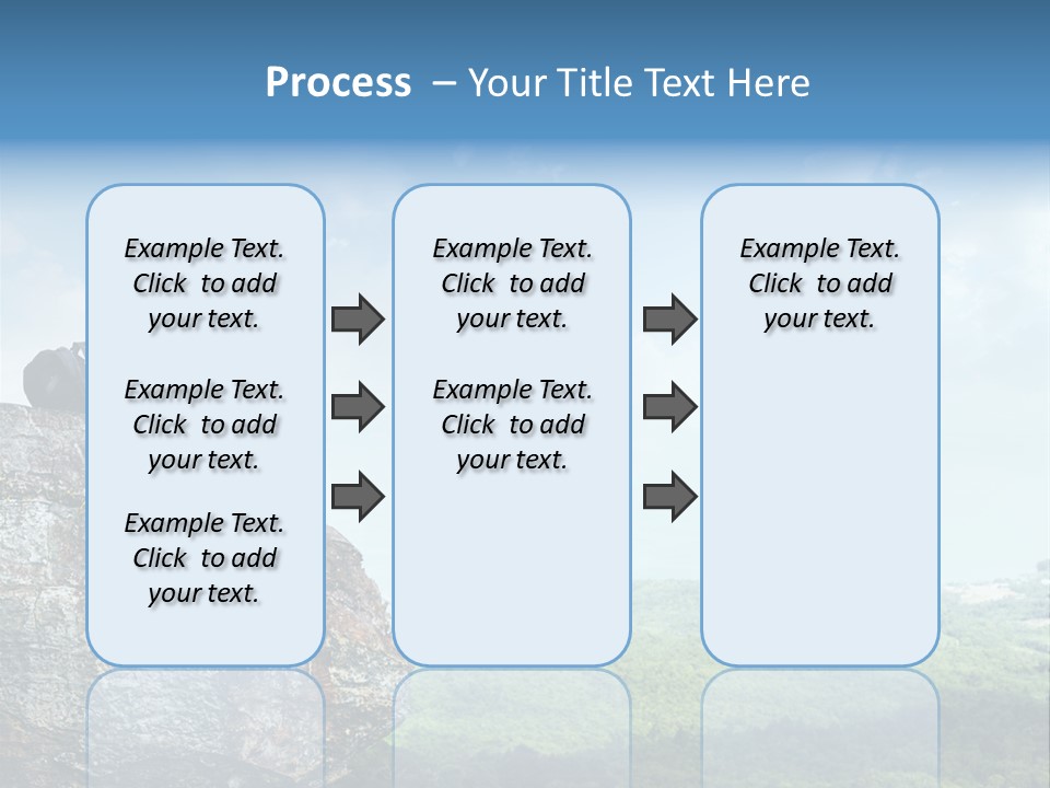 Adventure Sitting Backpack PowerPoint Template