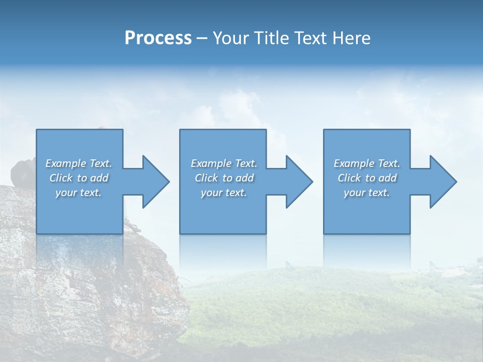 Adventure Sitting Backpack PowerPoint Template