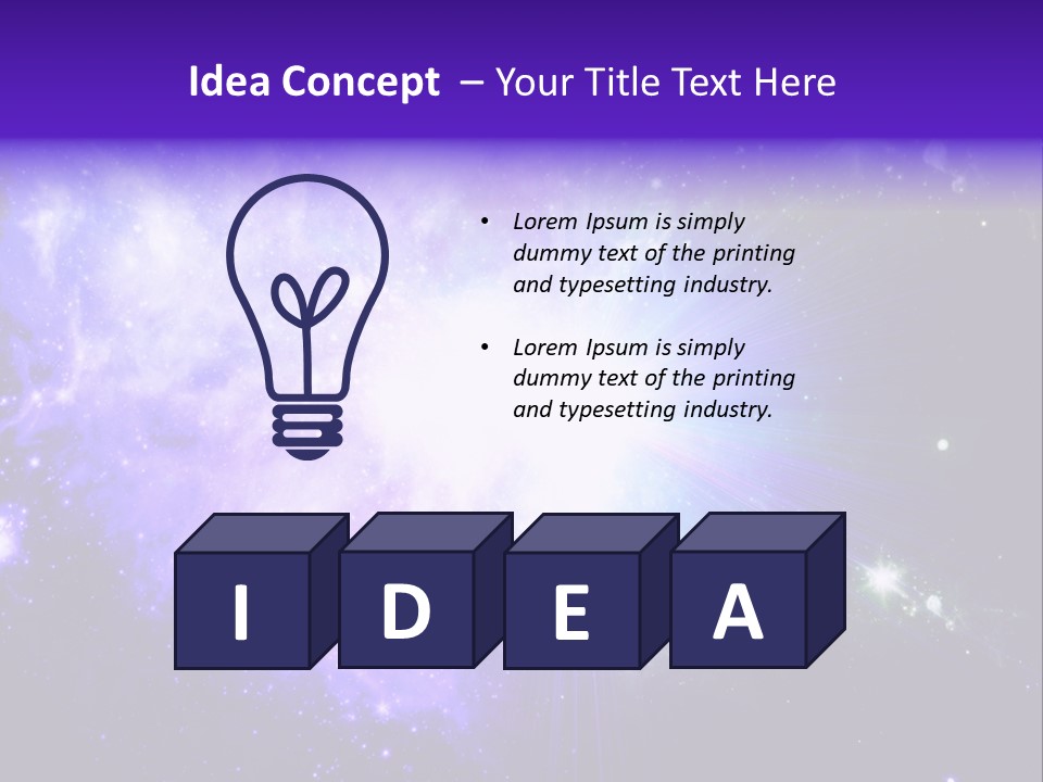Spark Sun Graphic PowerPoint Template