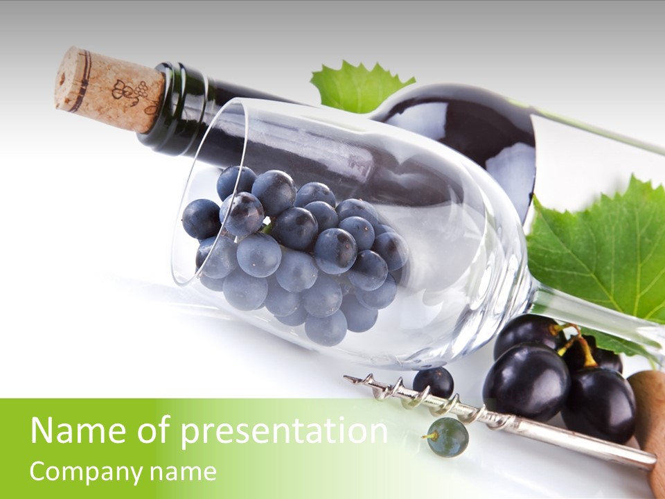 Wine Glass Background Liquid PowerPoint Template
