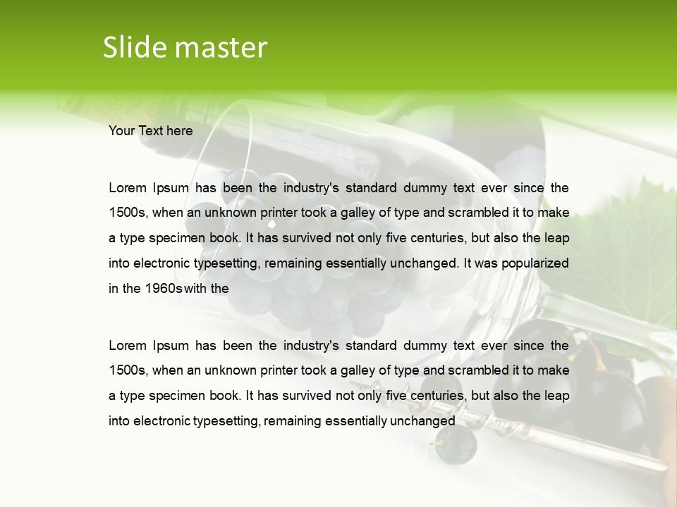 Wine Glass Background Liquid PowerPoint Template