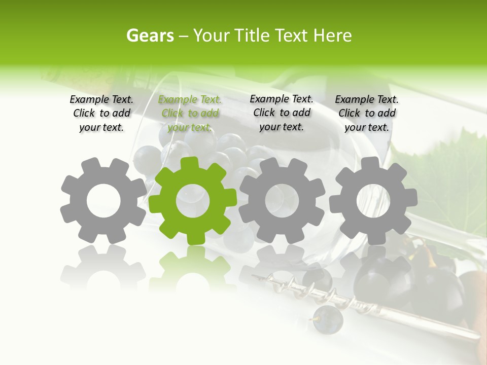 Wine Glass Background Liquid PowerPoint Template