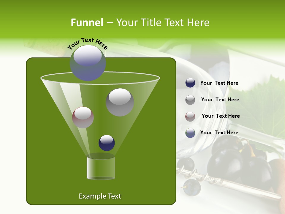 Wine Glass Background Liquid PowerPoint Template