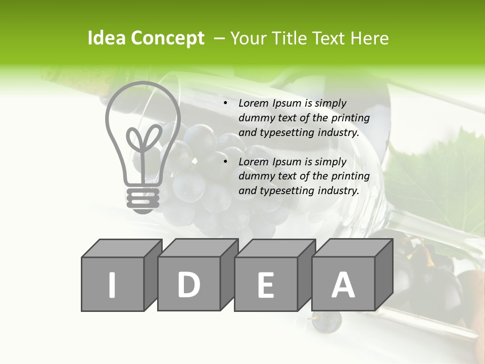 Wine Glass Background Liquid PowerPoint Template