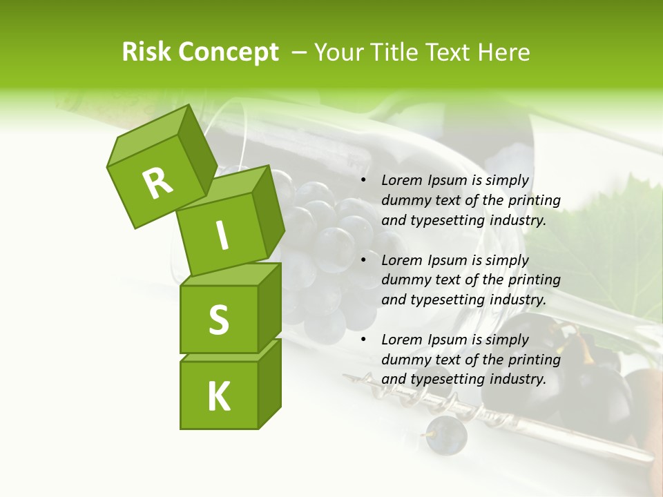 Wine Glass Background Liquid PowerPoint Template