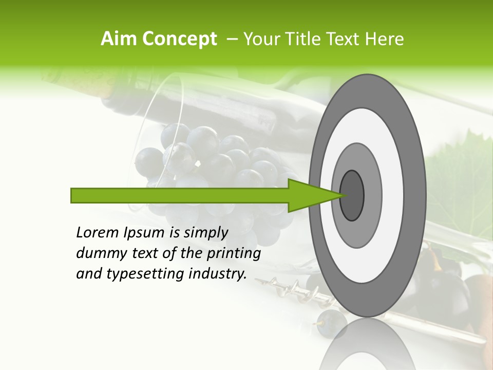 Wine Glass Background Liquid PowerPoint Template