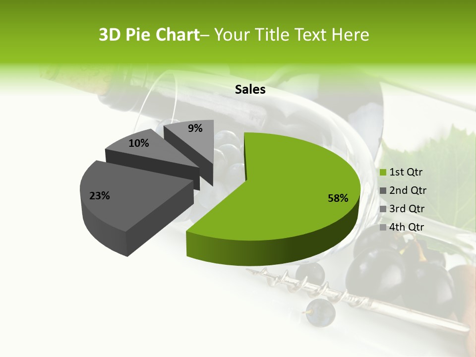 Wine Glass Background Liquid PowerPoint Template