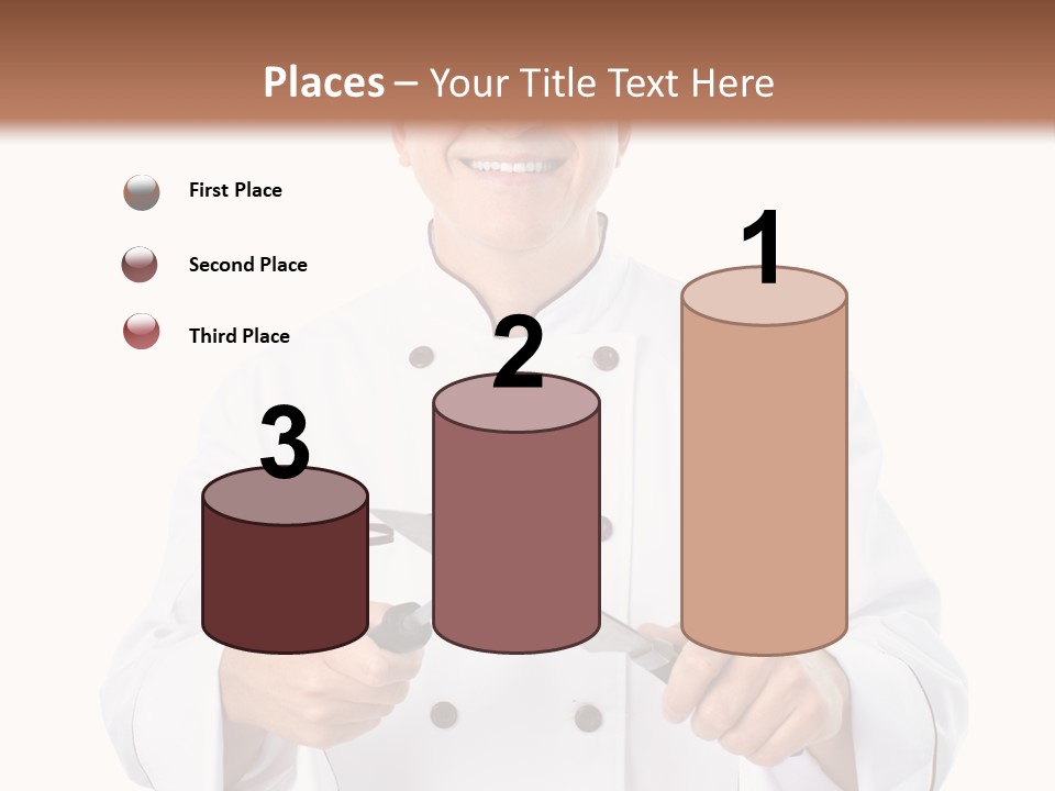 Isolated Smiling Occupation PowerPoint Template