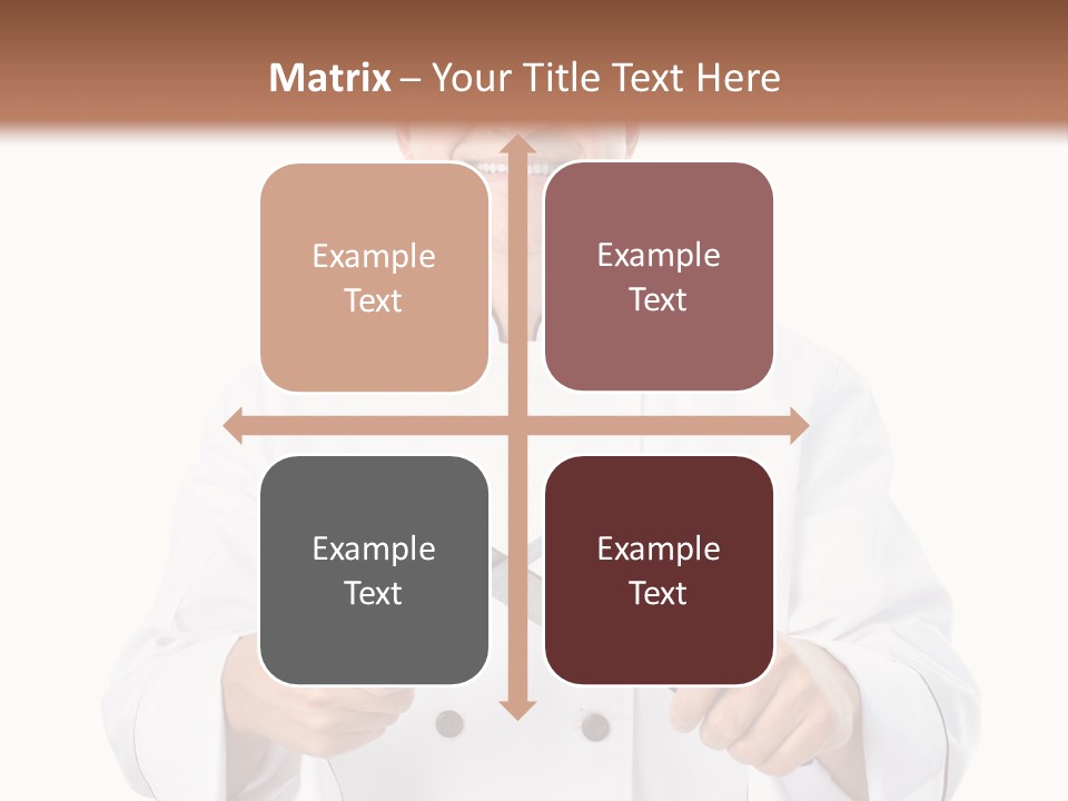 Isolated Smiling Occupation PowerPoint Template