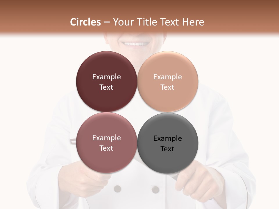 Isolated Smiling Occupation PowerPoint Template