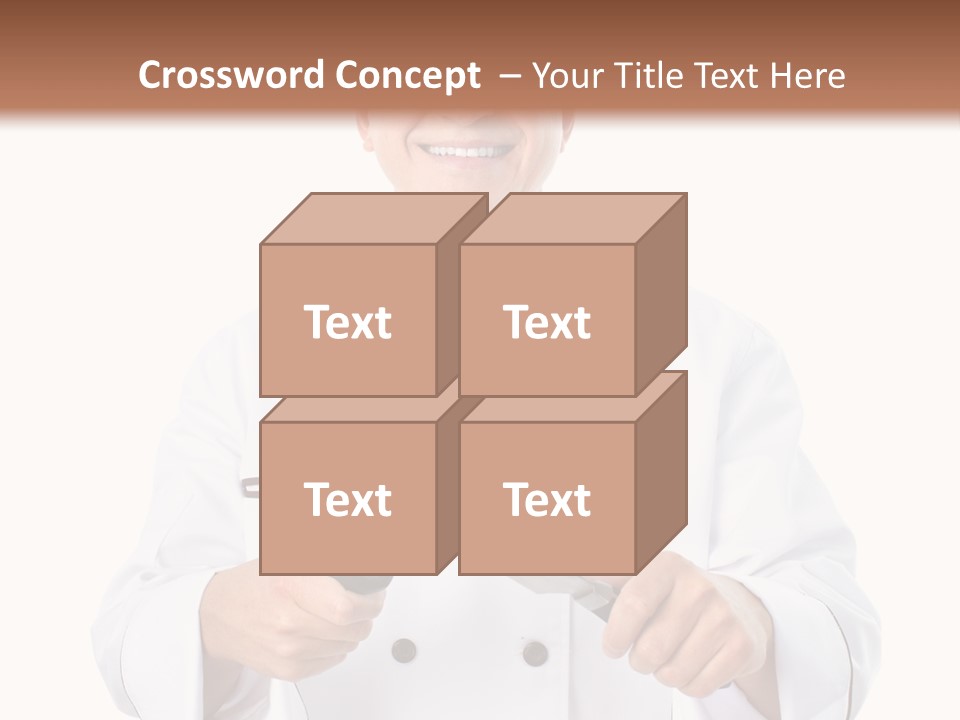 Isolated Smiling Occupation PowerPoint Template