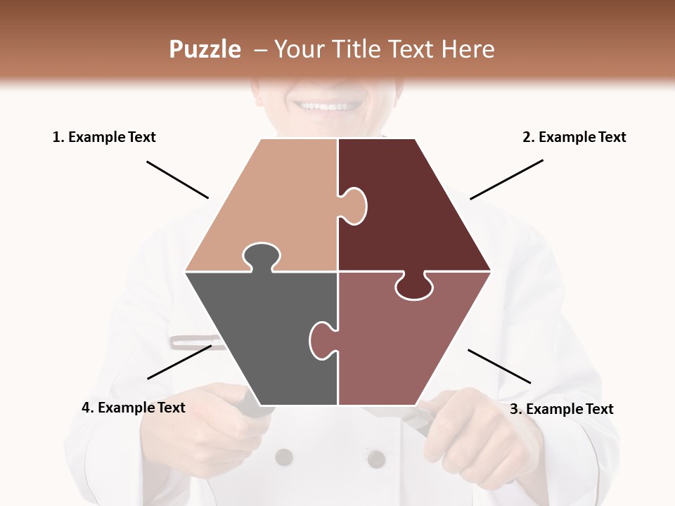 Isolated Smiling Occupation PowerPoint Template