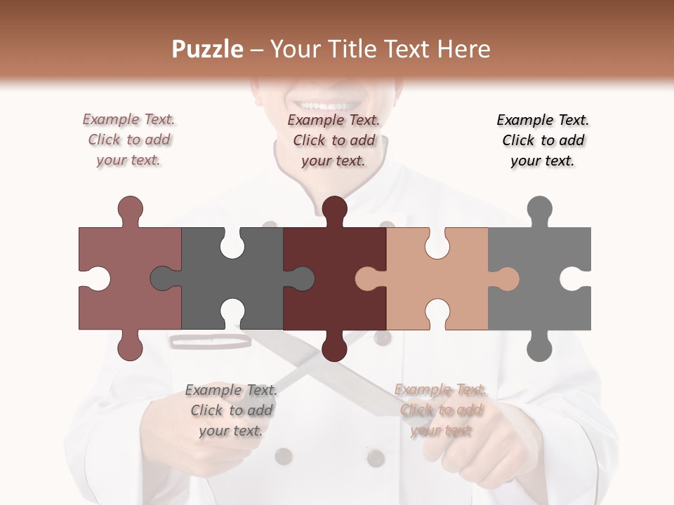 Isolated Smiling Occupation PowerPoint Template