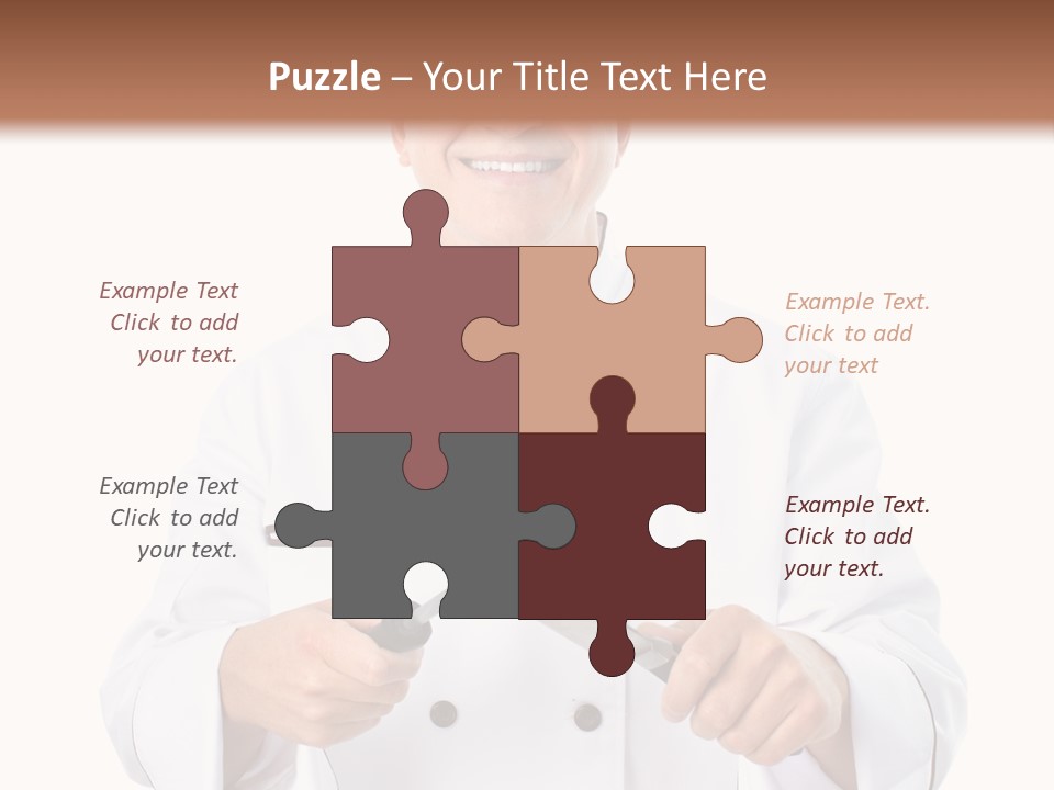 Isolated Smiling Occupation PowerPoint Template