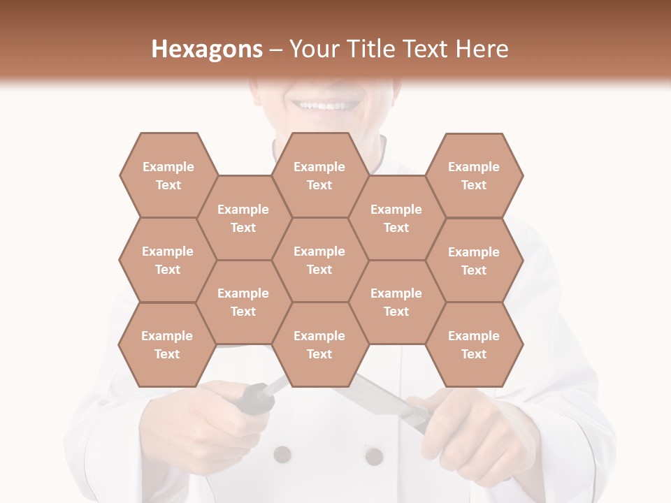 Isolated Smiling Occupation PowerPoint Template