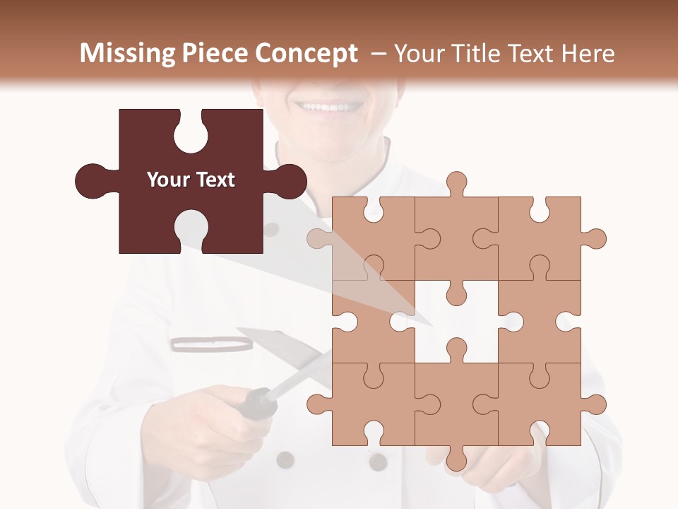 Isolated Smiling Occupation PowerPoint Template