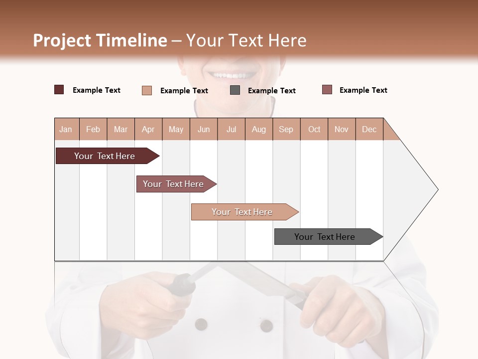 Isolated Smiling Occupation PowerPoint Template