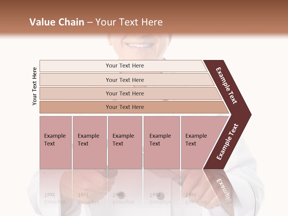 Isolated Smiling Occupation PowerPoint Template