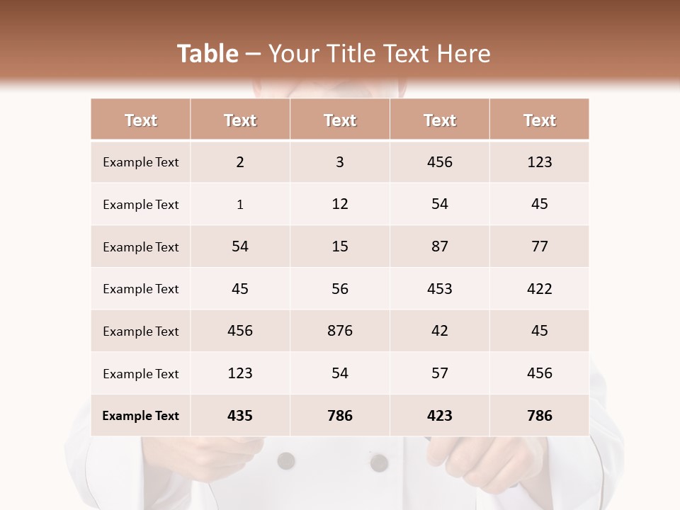 Isolated Smiling Occupation PowerPoint Template