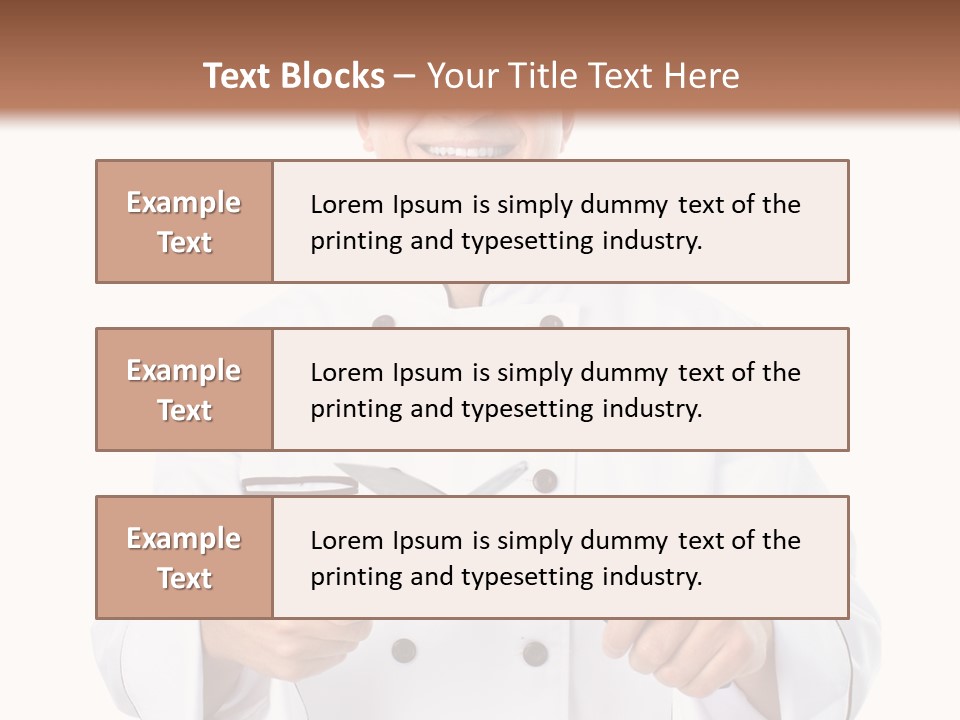 Isolated Smiling Occupation PowerPoint Template