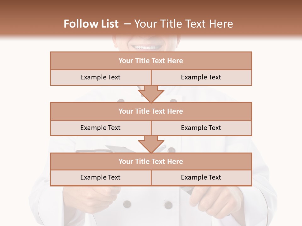 Isolated Smiling Occupation PowerPoint Template