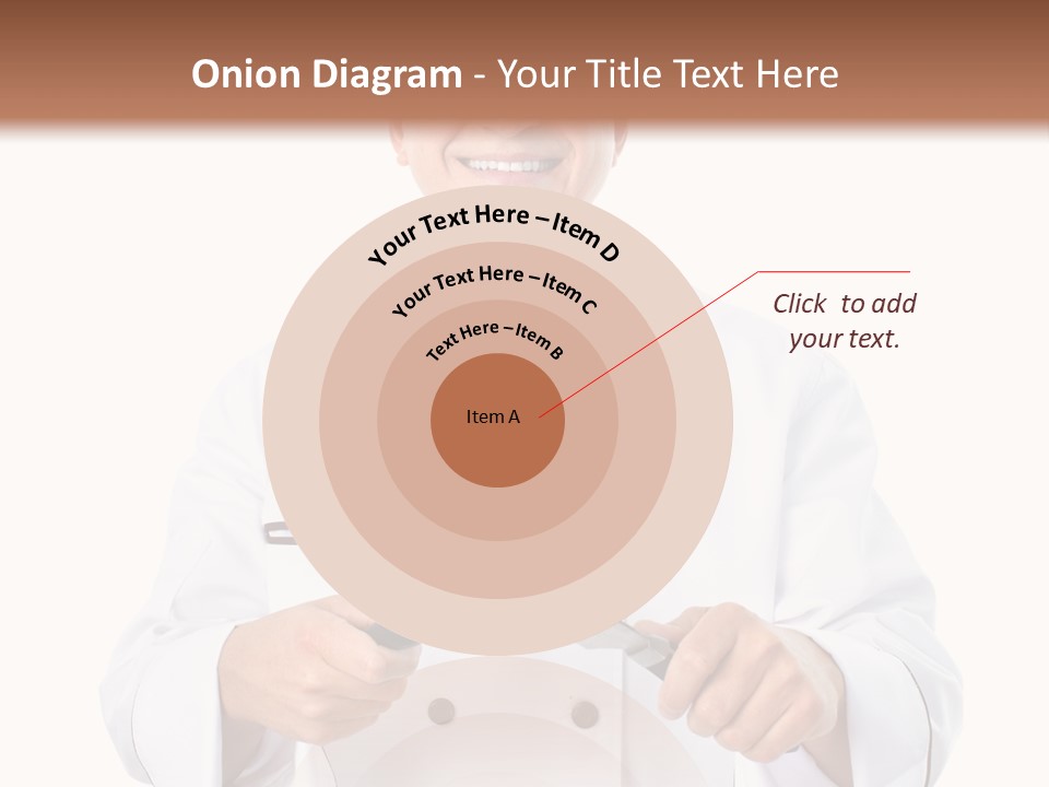 Isolated Smiling Occupation PowerPoint Template