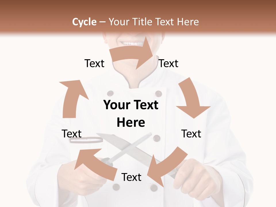 Isolated Smiling Occupation PowerPoint Template