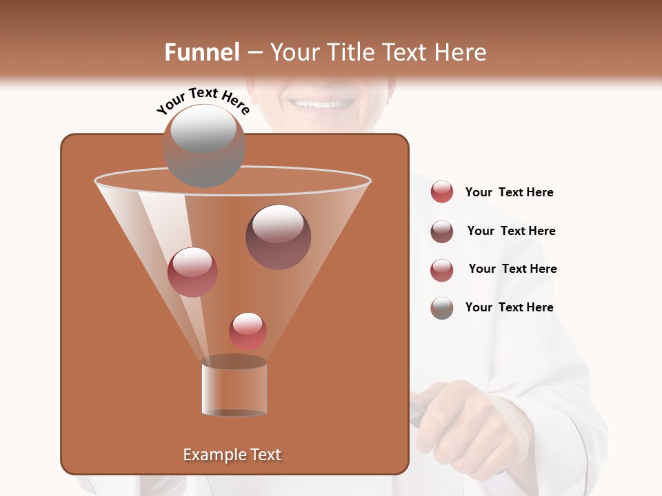 Isolated Smiling Occupation PowerPoint Template