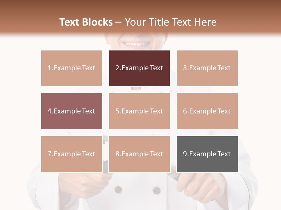 Isolated Smiling Occupation PowerPoint Template