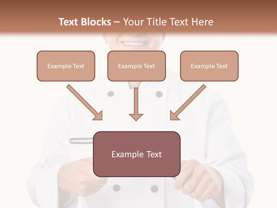 Isolated Smiling Occupation PowerPoint Template