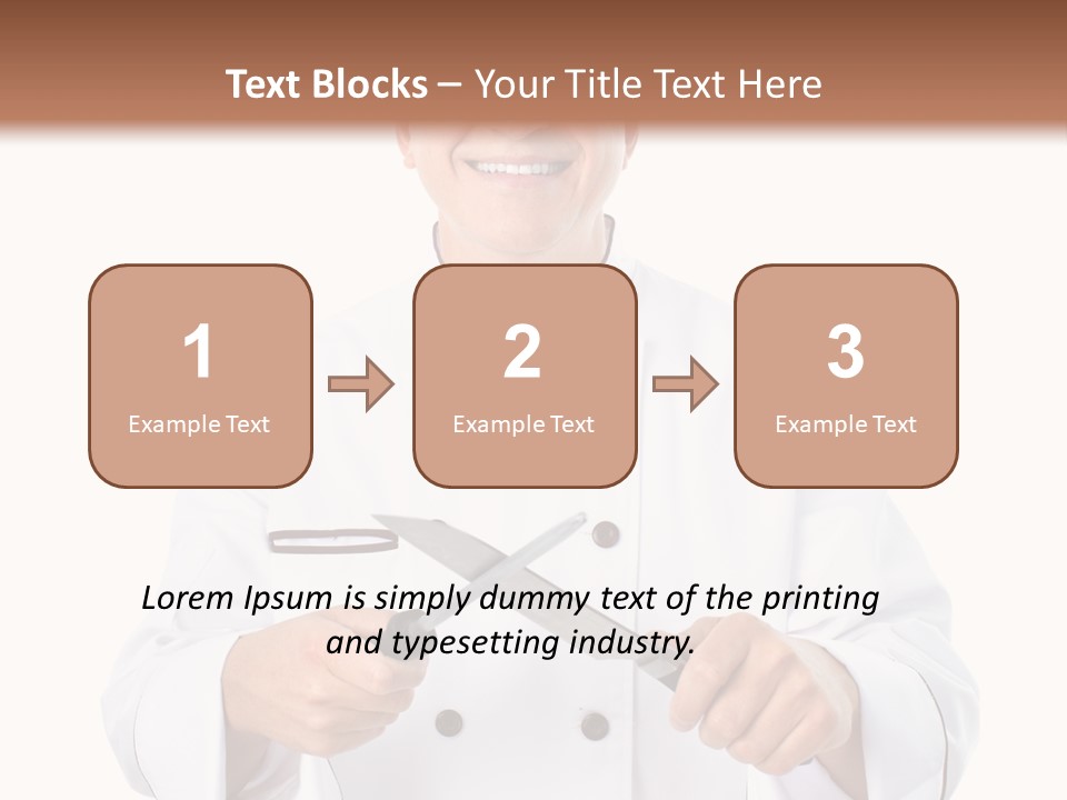 Isolated Smiling Occupation PowerPoint Template