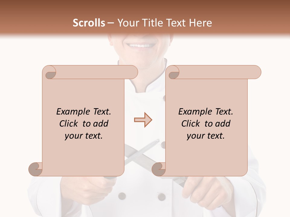 Isolated Smiling Occupation PowerPoint Template