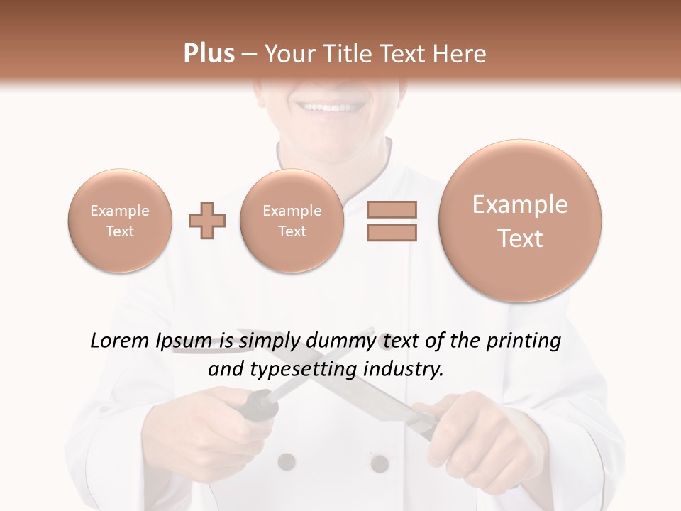 Isolated Smiling Occupation PowerPoint Template