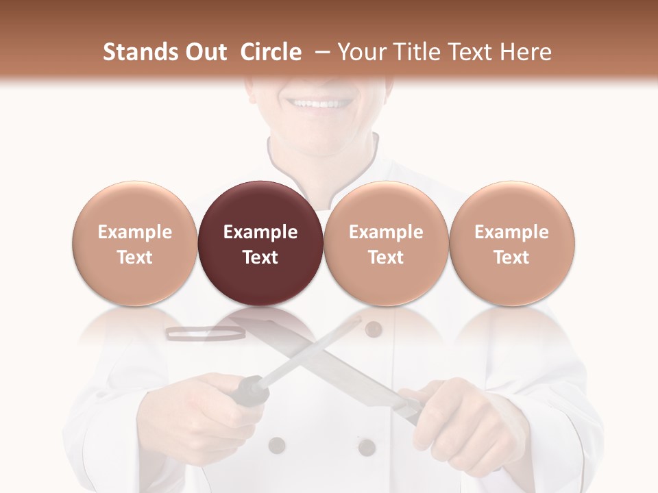 Isolated Smiling Occupation PowerPoint Template