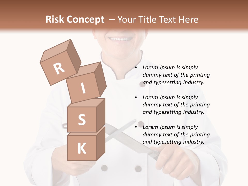 Isolated Smiling Occupation PowerPoint Template