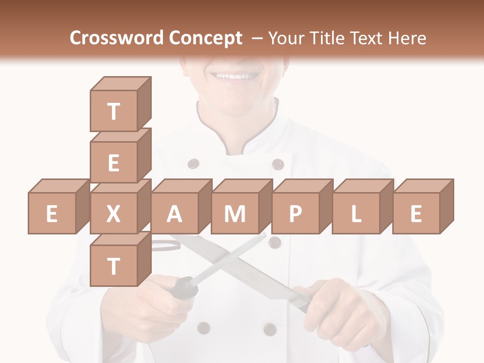 Isolated Smiling Occupation PowerPoint Template