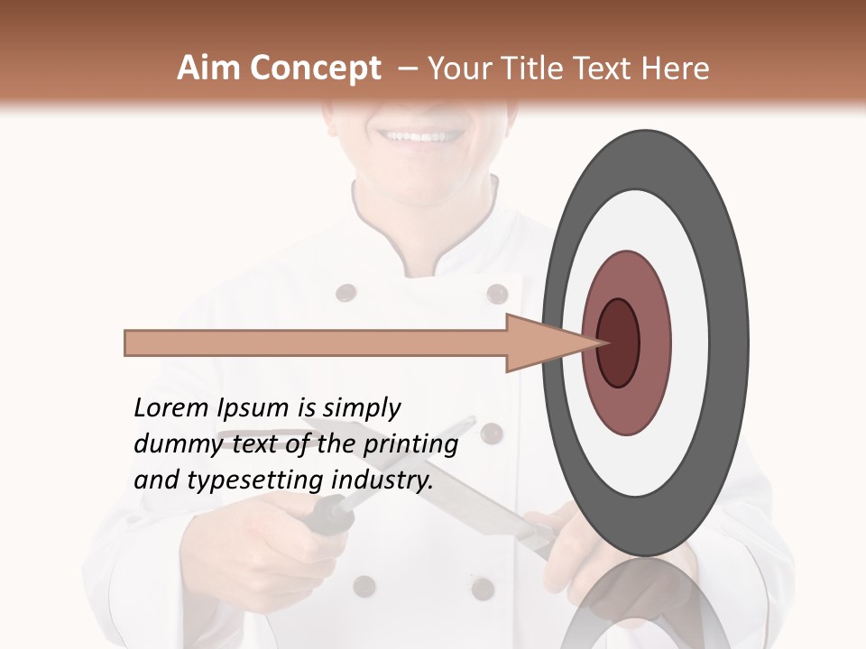 Isolated Smiling Occupation PowerPoint Template