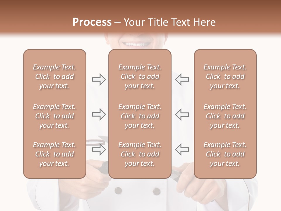 Isolated Smiling Occupation PowerPoint Template