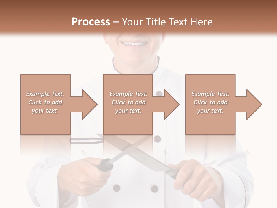 Isolated Smiling Occupation PowerPoint Template
